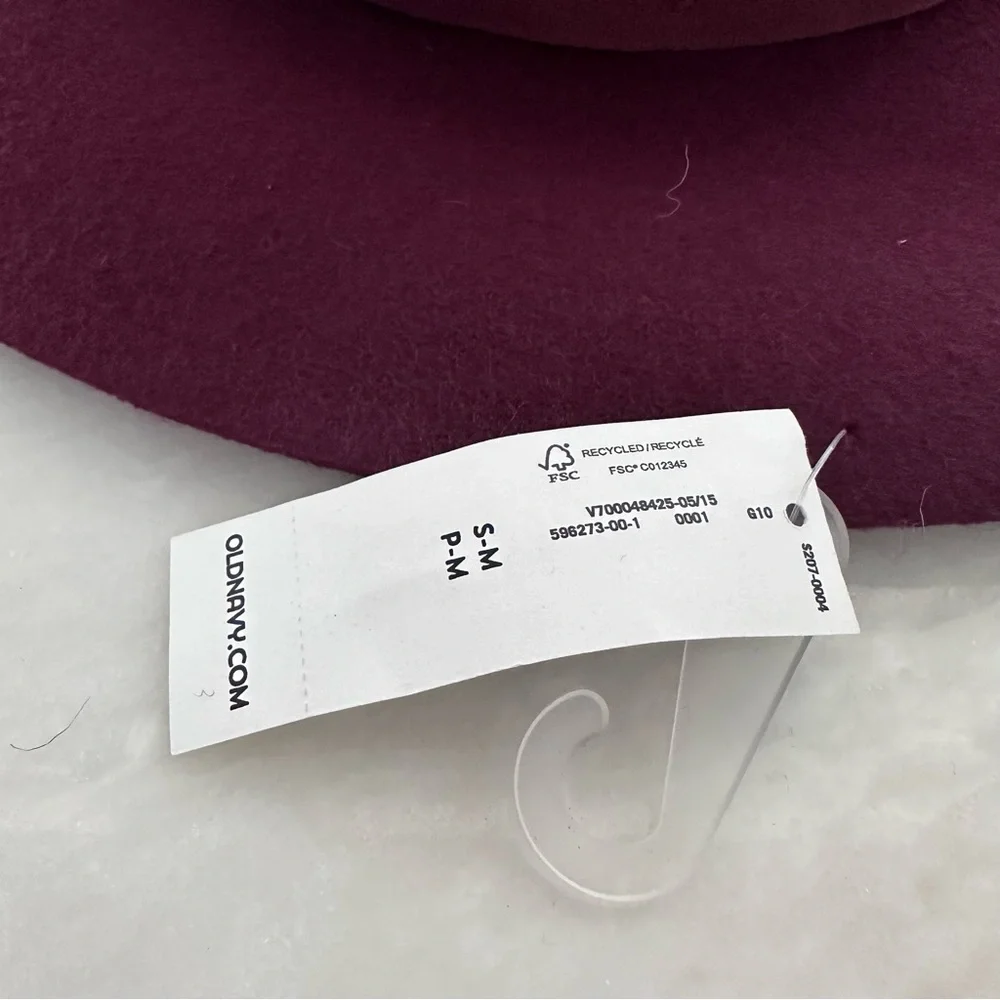 Old Navy wide brim felt fedora festival hat NEW WITH TAG